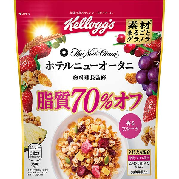 日本ケロッグ 素材まるごとグラノラ脂質70％オフ 380g