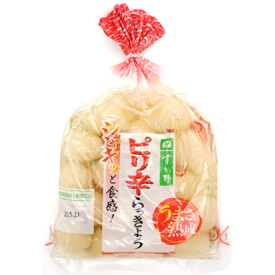 すが野　ピリ辛らっきょう　１９０ｇ　中国産原料使用