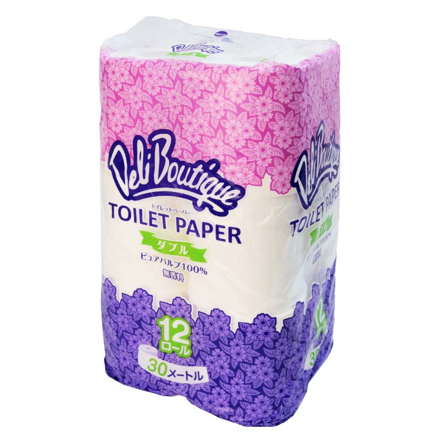 デリブティックトイレットペーパーダブル３０ｍ　１２ロール