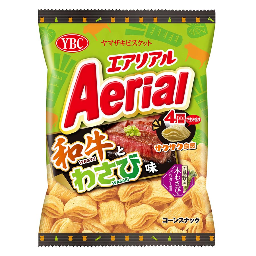 ＹＢＣ　エアリアル　和牛とわさび味　６５ｇ