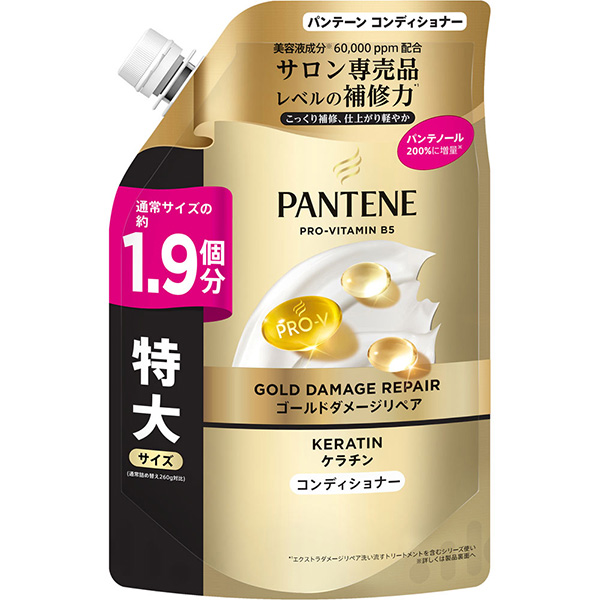 P＆G パンテーン ゴールドダメージリペア コンディショナー つめかえ用 特大サイズ 500g