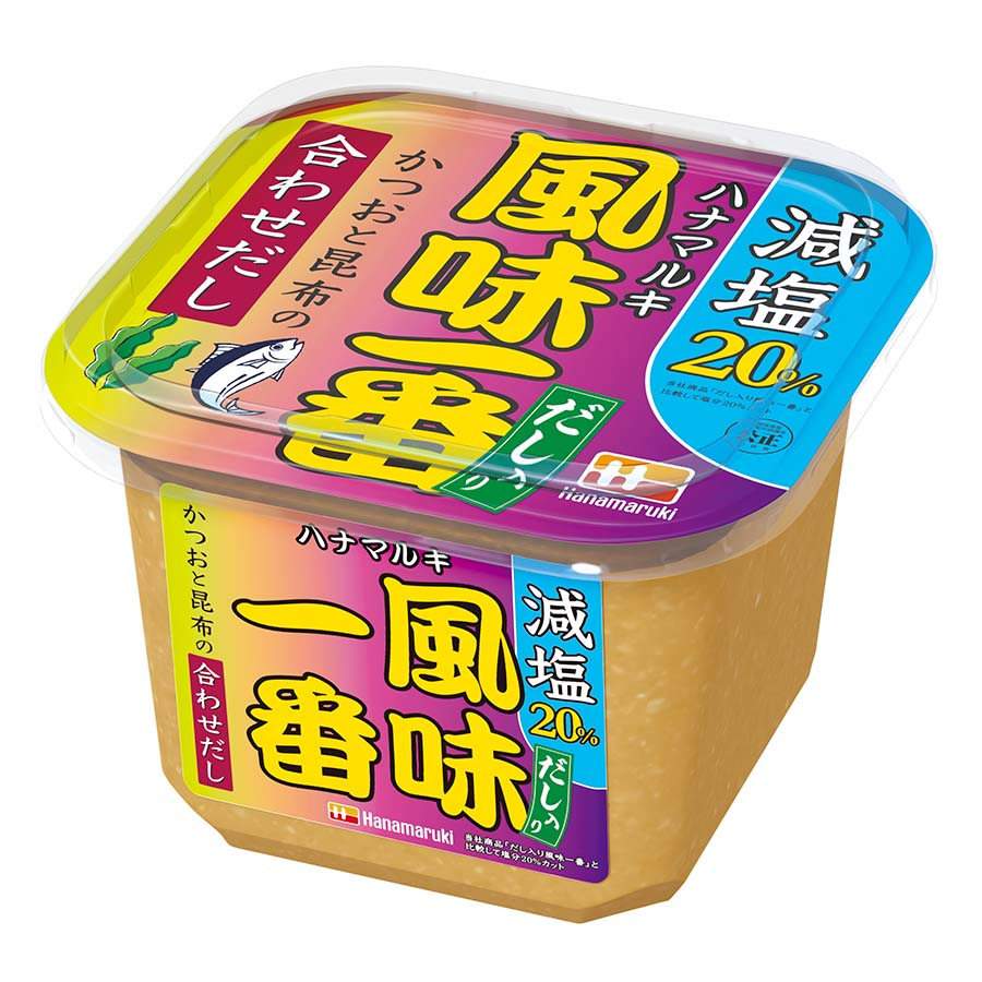 ハナマルキ　風味一番　だし入り　減塩　７５０ｇ