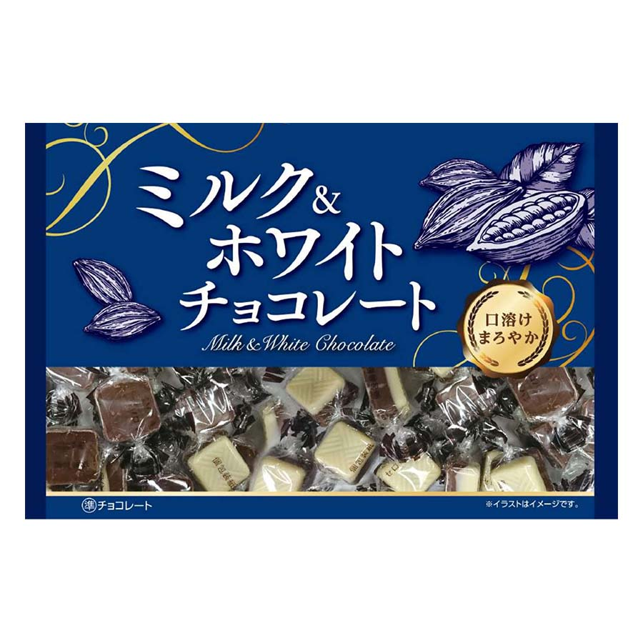 寺沢製菓　ミルク＆ホワイトチョコレート　１１８ｇ