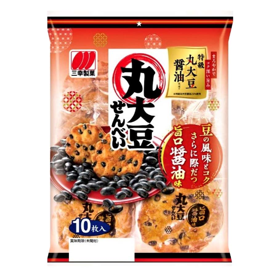 三幸製菓　丸大豆せんべい　旨口醤油味　１０枚