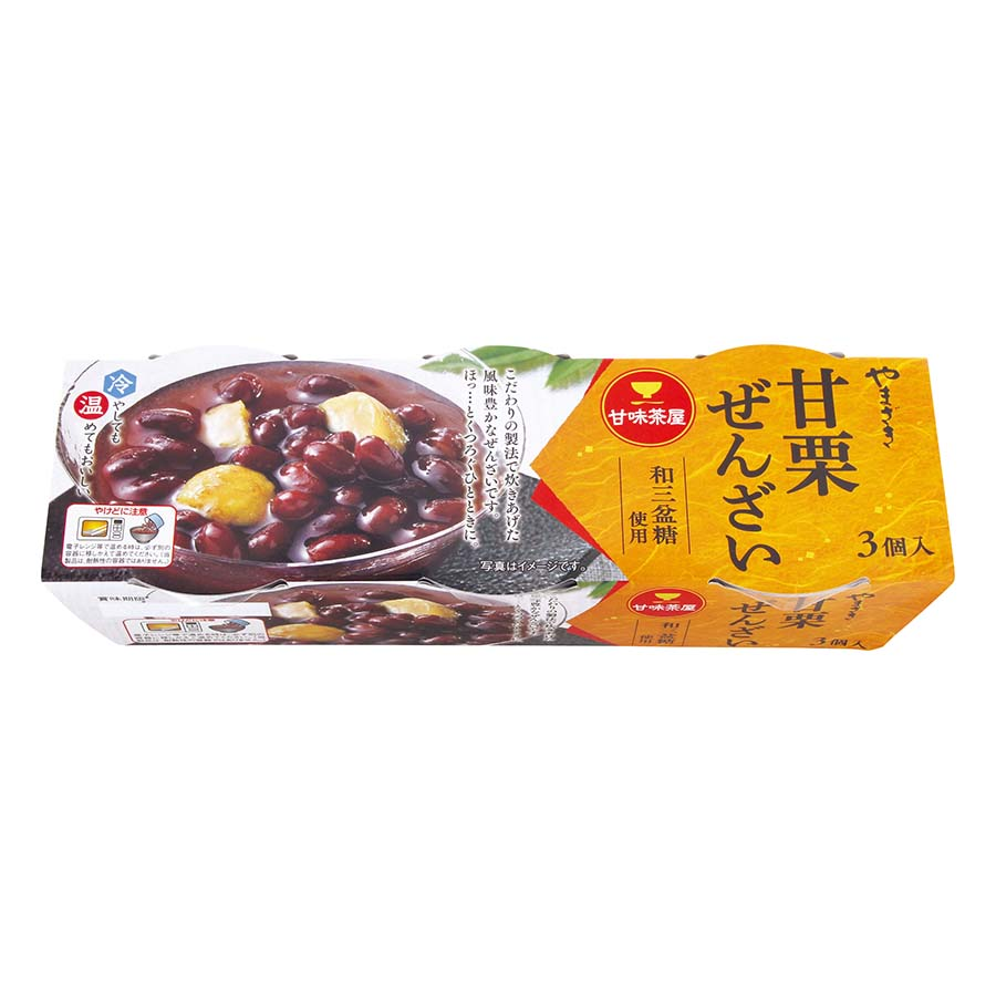 ヤマザキ　甘栗ぜんざい和三盆糖使用　３個入