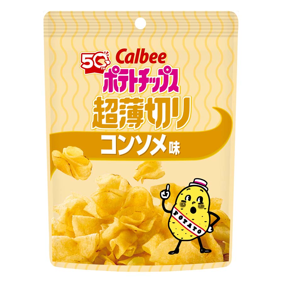 カルビー　ポテトチップス超薄切り　コンソメ味　４０ｇ