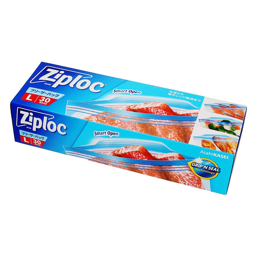 旭化成　Ｚｉｐｌｏｃフリーザーバッグ　Ｌ３０枚入