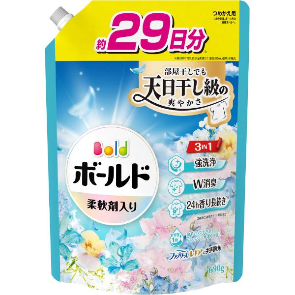 P＆G ボールドジェル 爽やかおひさまとフレッシュサボンの香り つめかえ用 超特大サイズ 690g