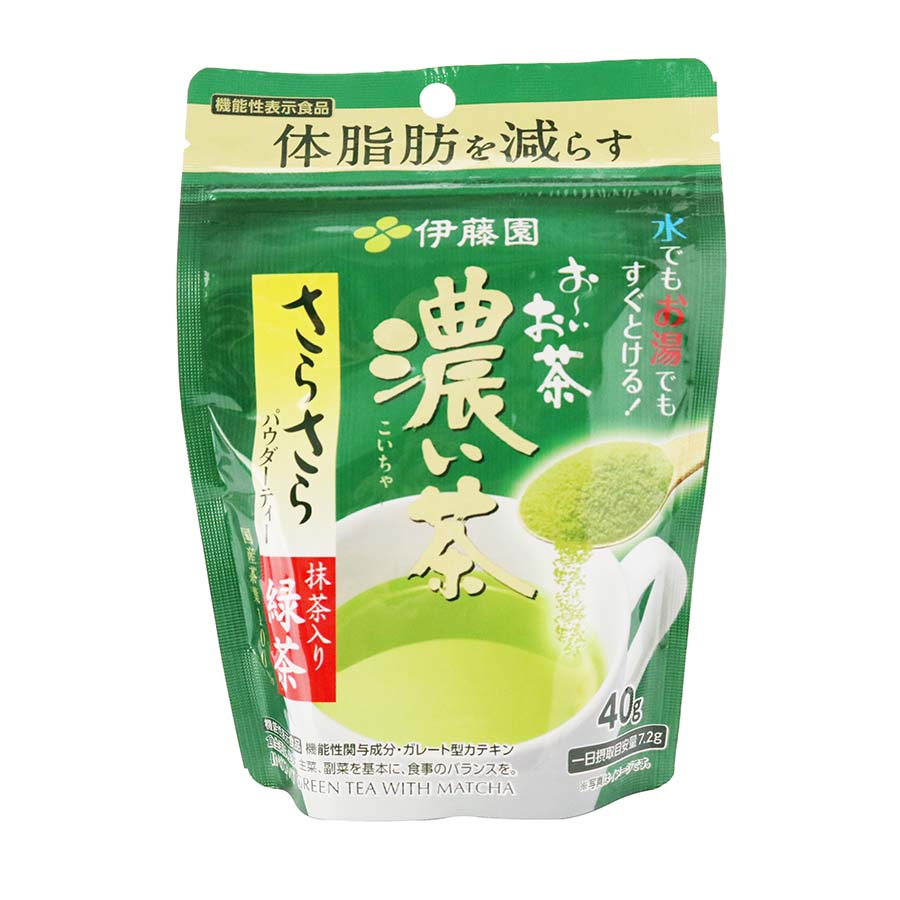 伊藤園お～いお茶さらさら抹茶入り濃い茶（機能性表示食品）４０ｇ