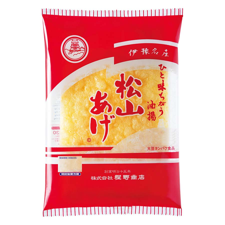 程野商店　松山あげ　大判　３枚入　（５０ｇ）