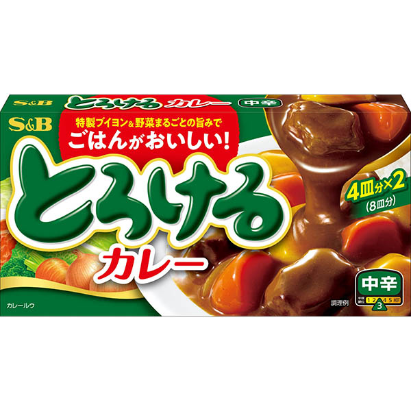 エスビー食品 とろけるカレー 中辛 144g