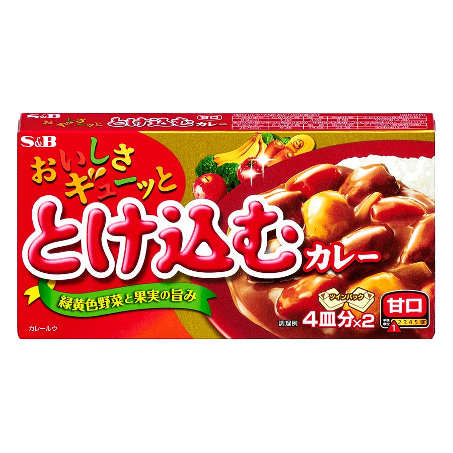 エスビー　おいしさギューッととけ込むカレー　甘口　１４０ｇ