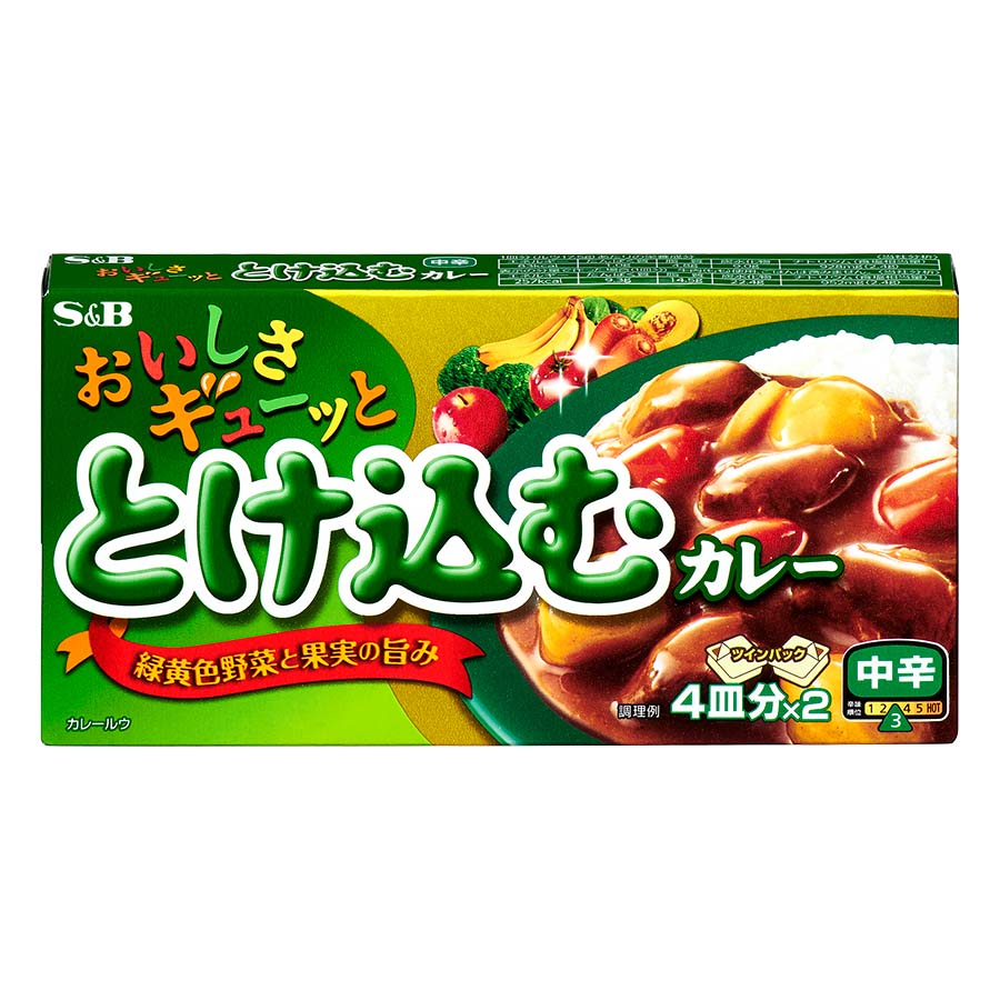 エスビー　おいしさギューッととけ込むカレー　中辛　１４０ｇ