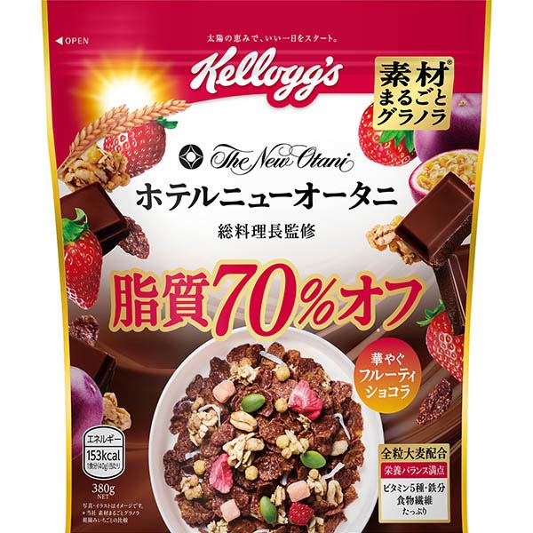 日本ケロッグ 素材まるごとグラノラ脂質70％オフ華やぐフルーティショコラ 380g