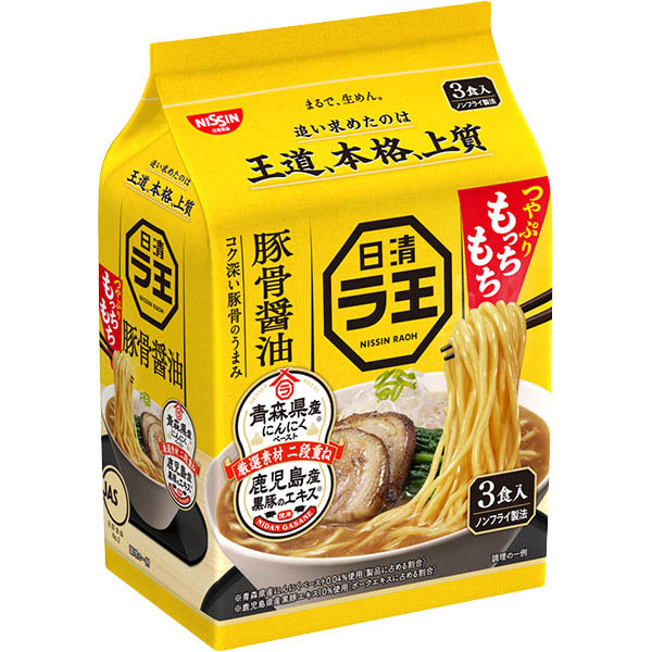日清食品 日清 ラ王 豚骨醤油 3食入