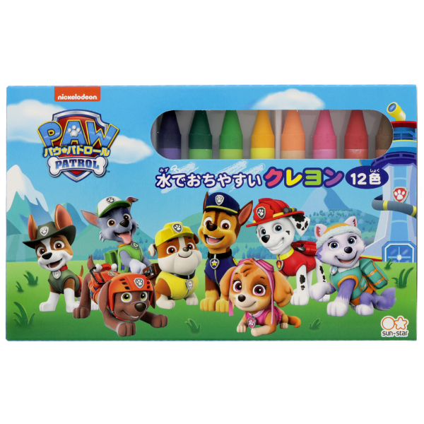 サンスター文具 水でおちやすいクレヨン パウ・パトロール