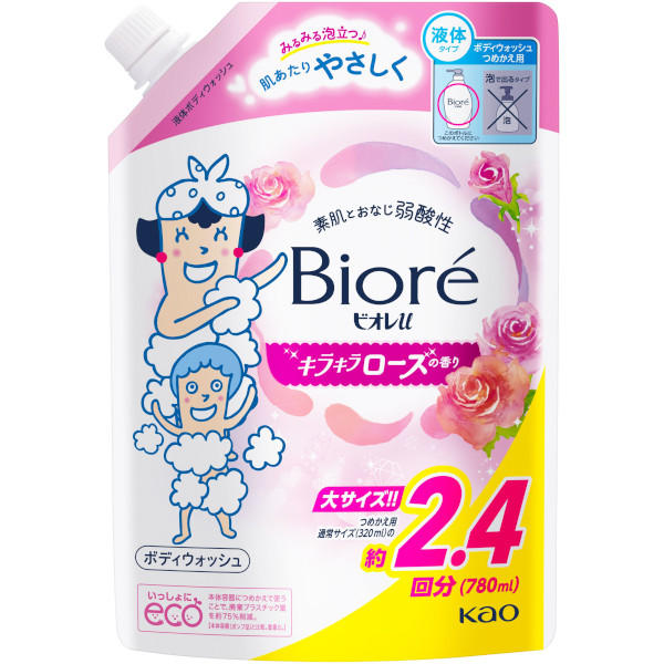 花王 ビオレu キラキラローズの香り つめかえ用 780ml