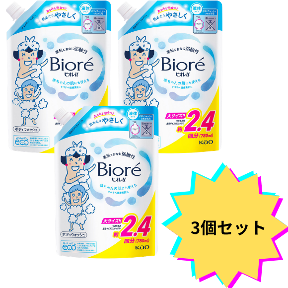 【３個セット】ビオレｕ 詰替大 ７８０ｍｌ