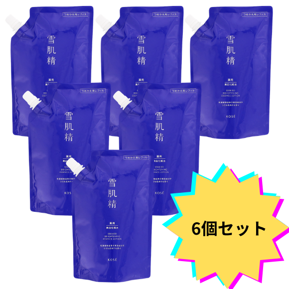 【６個セット】薬用雪肌精　ブライトニングエッセンスローションＢＩＧ　詰替　詰替３１０ｍＬ