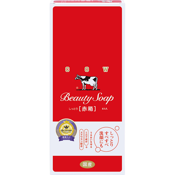 牛乳石鹸共進社 カウブランド 赤箱 85g×6個