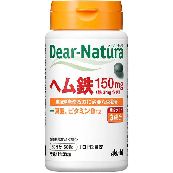 アサヒグループ食品 ディアナチュラ ヘム鉄（60日分）350mg×60粒