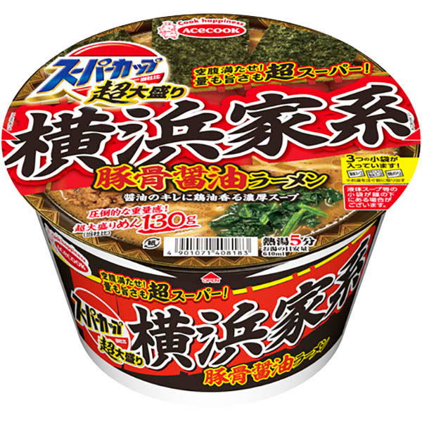 エースコック 超大盛りスーパーカップ 横浜家系豚骨醤油ラーメン 170g