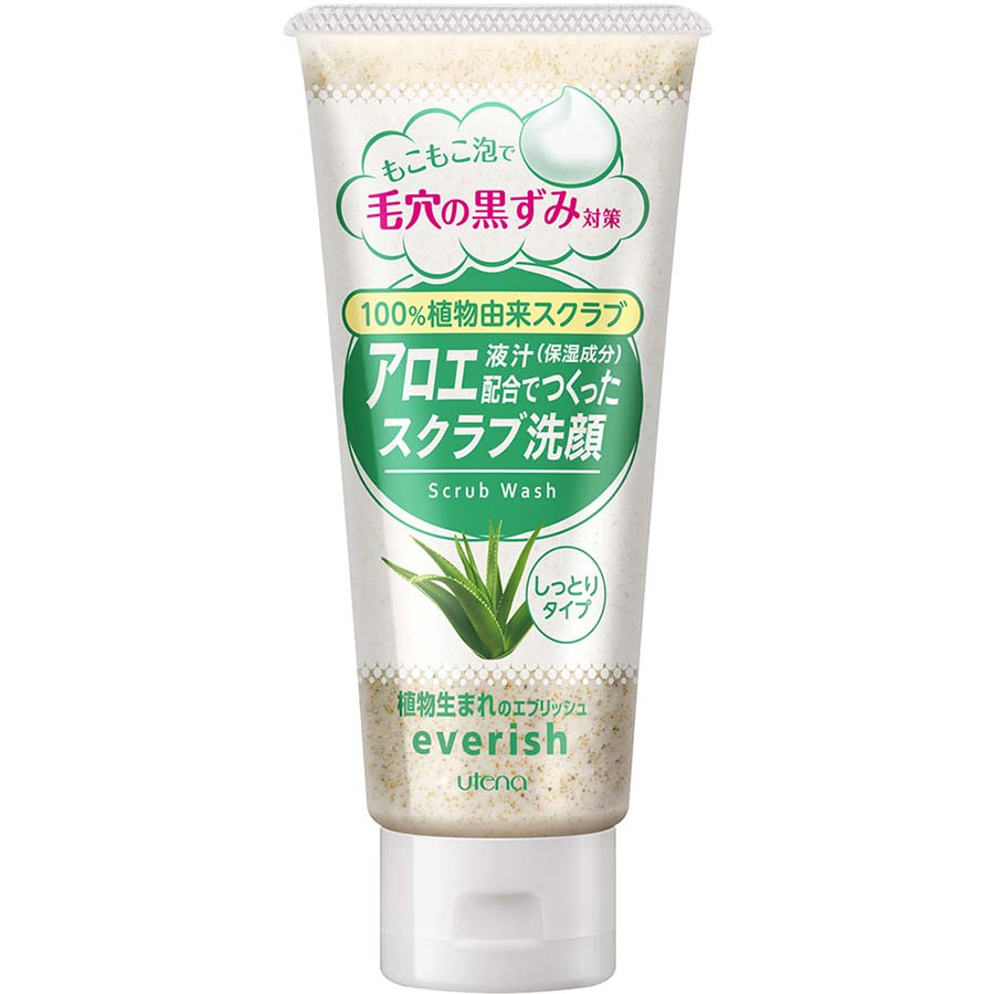 ウテナ　エブリッシュアロエで作ったスクラブ配合洗顔　１３５ｇ