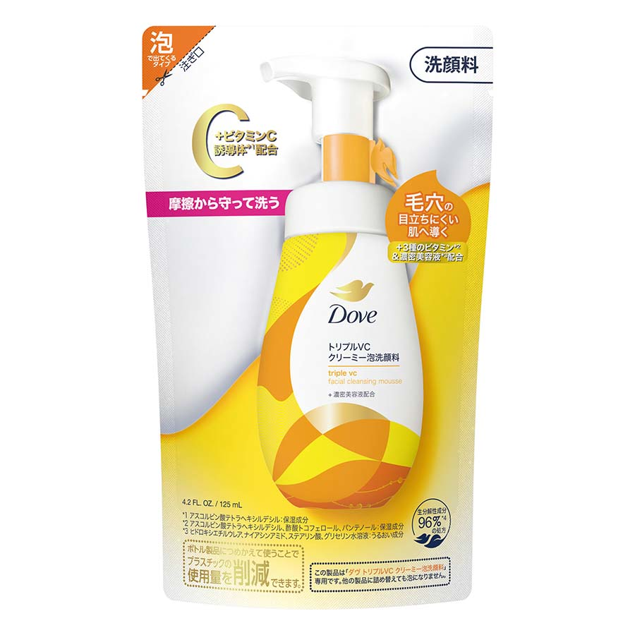 ユニリーバ　ＤｏｖｅトリプルＶＣ泡洗顔料　詰替　１２５ｍｌ