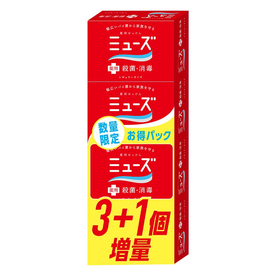 レキット　薬用せっけん　ミューズ　９５ｇ　限定３＋１個