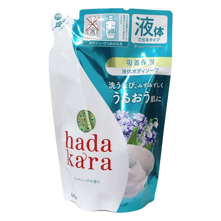 ライオン　ｈａｄａｋａｒａ　リッチソープつめかえ　３６０ｍｌ