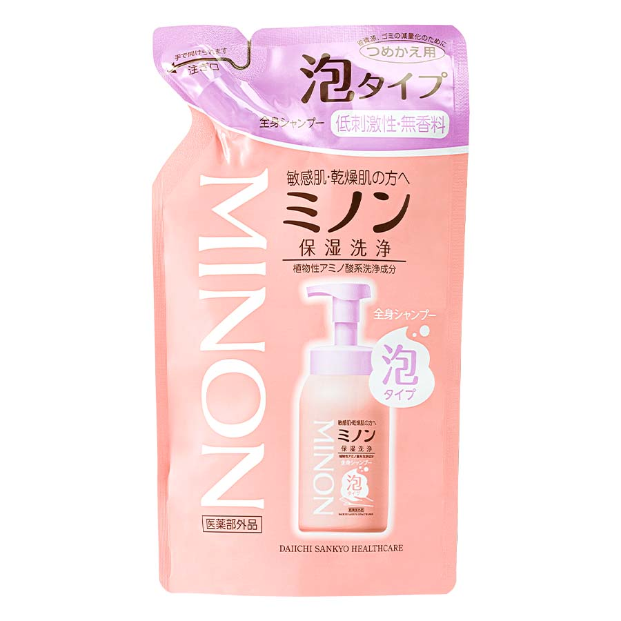 第一三共　ミノン全身シャンプー　泡タイプ　つめかえ用