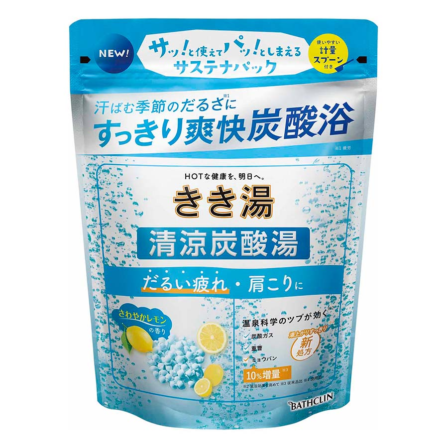 バスクリン　きき湯清涼炭酸湯　さわやかレモンの香り　３６０ｇ