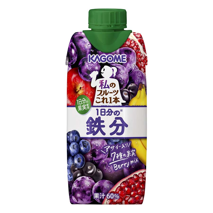 カゴメ　私のフルーツこれ一本１日分の鉄分　３３０ｍｌ