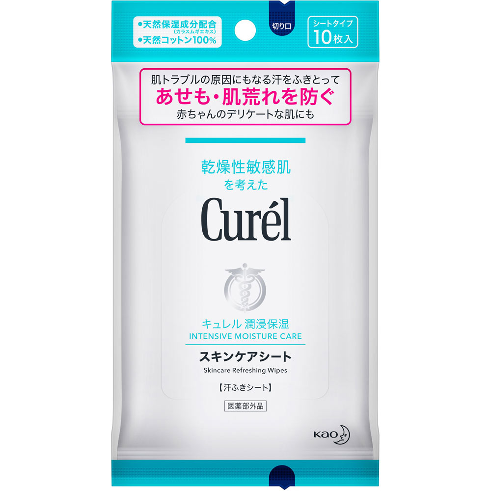 キュレル　薬用スキンケアシート　１０枚入