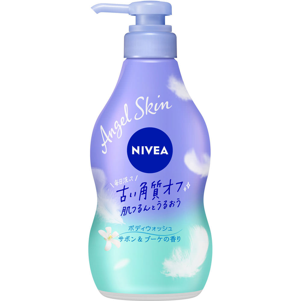 ニベアエンジェルボディウォッシュ本体　サボン　４８０ｍｌ