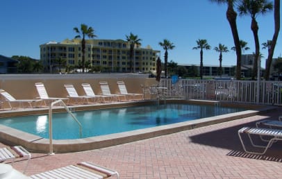 Private heated pool for guests