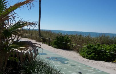 Shuffleboard by the beach