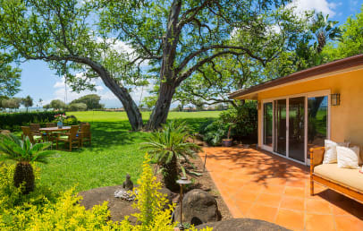 Backyard with Maui Golf Course