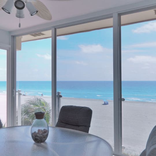 Slide the floor-to-ceiling glass panels open to enjoy the gulf breeze with your morning coffee and you may never leave the lanai