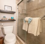 Vanity and sink separate from shower and lavatory