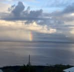 Rainbows happen often.