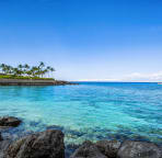 Mauna Lani private beach club with the best snorkeling available.