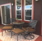 seating area on the deck