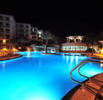 Large pool at night