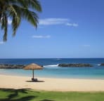 Beach in front of the Villas
