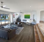 Living room faces West for colorful sunsets
