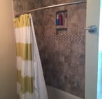 Downstairs bathroom shower