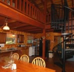 Kitchen & Dining area - Spiral Staircase leading to Loft