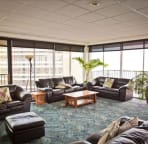 Owners Lounge with panoramic views, billiard table, huge TV, and space to move.