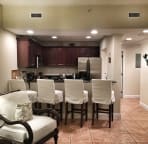 Living Room and Kitchen with Seating for Four